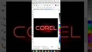 🔥 CorelDRAW Neon Text Effect | Red Glow 3D Typography Tutorial 2025