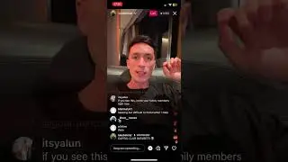 LUKE BELMAR IG LIVE FULL 11/6/23
