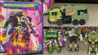 Transformers wreck n rule voyager class Bulkhead review. Legacy wreckers prime collection comparison
