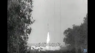 Indian launch of Rohini satellite from Sriharikota launch pad, 1979