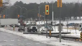 Storm brings down hydro poles at Victoria Park & Gerrard