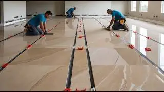 Techniques Construction Of Living Room Floor Using Large Size Ceramic Tiles | Optimal Build Steps