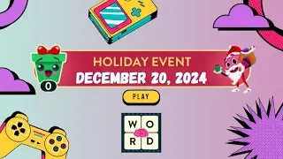 WordBrain Holiday Event (December 20, 2024)