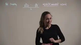 Simplifying Complex Fractions (Example 1)