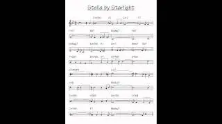 Stella By Starlight Backing Track with melody