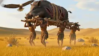 Life 4.5 Million Years Ago | The Boar Hunt of Homo Habilis &ndash; Prehistoric Survival