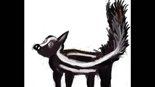 Skunk Don&rsquo;t Stink Up the Joint Cartoon KBrooksNArtOrg #cartoonanimal #redbubbleartist #artorigins2