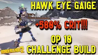 Hawk Eye Gaige (+580% Cit Damage) OP10 Challenge Build For Borderlands 2