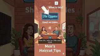 How to Ask for a Cool Men's Haircut in English💇&zwj;♂️ | Daily English Lines #dailyenglishlines  #shorts