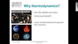 Process Engineering B - Thermodynamics - Lecture 1 A
