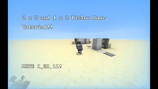 2x2 / 1x2 Piston Door Tutorial! MCPE 1.21.11