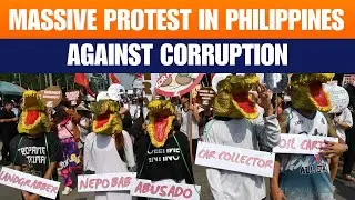 LIVE: Thousands attend anti Government protest march in Philippines over large-scale corruption