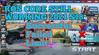 Ros Code || Still Working 2021//Season 18 ||