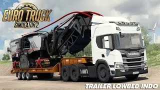 Euro Truck Simulator 2 - Trailer Lowbed Indo | ETS2 Mods 1.38