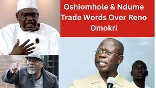 Drama in the Senate! Oshiomhole and Ndume Trade Words Over Reno Omokri