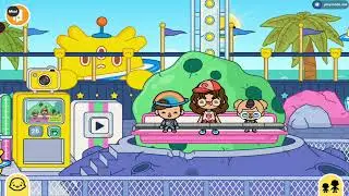 ROUTINE AT THE AMUSEMENT PARK - Toca Life World - Meu Gorrinho Games