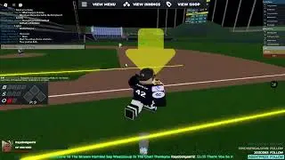 FOUL POLE HOMERUN!!! 😂🥳🙌⚾ #HCBB #RobloxBaseball | try to pause it on the hit