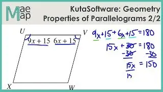 KutaSoftware: Geometry- Properties Of Parallelograms Part 2