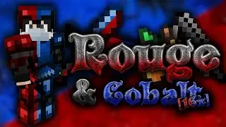 Rouge & Cobalt [16x] (FPS+) | MCPE PVP TEXTURE PACK (1.20) w/Java UI