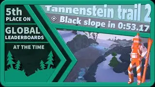 Tannenstein trail 2 black slope in 0:53.17 | Lonely Mountains: Snow Riders Speedrun
