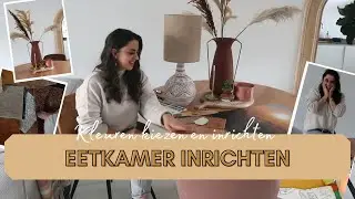 Eetkamer inrichten met fluweel en een ronde eettafel