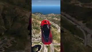 LA FERRARI VS MEGA RAMP 🔥 | #SHORTS | #SKYEGAMING