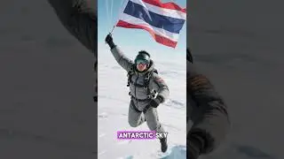 THAI SKYDIVER SETS NEW WORLD RECORD OVER ANTARCTICA In an uplifting story, #news #shorts #thailand