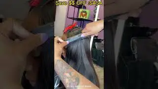 💇HOW TO  Blend Leave Out W/Sleek Long Hair Quick Weave  l Straight Natural Hair #ElfinHair