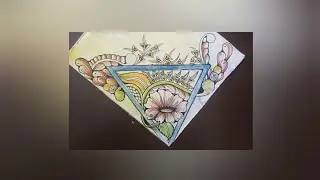 zentangle art | flower art | step by step | for beginners #zenart #floralzentangle #zentangle