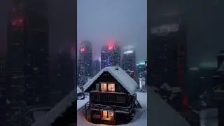 Frosted Perch: A Tranquil Retreat Amidst the City&rsquo;s Pulse #sleep #snowfall #snow #shorts #atmosphere