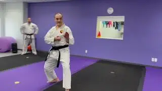 kick-punch technique in Heian Nidan.