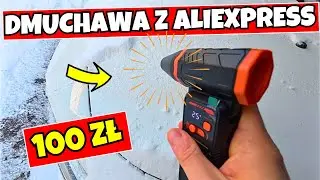 Czy dmuchawa za 100 zł z AliExpress poradzi sobie ze śniegiem? 🤯 Sprawdzam!
