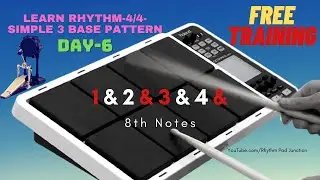 Free Roland Rhythm Pad Training I Day 6 I One more beat on  BASE Drum I Very Easy Beat To Learn