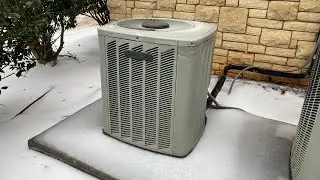 2009 Trane XB13 (1.5-ton) Heat Pump | Full Defrost Cycle (Steam Show)