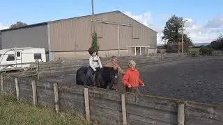 Archie Norman riding George 3. my first dressage 1a