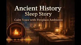 Ancient History Sleep Story | Calm Voice with Fireplace Ambience