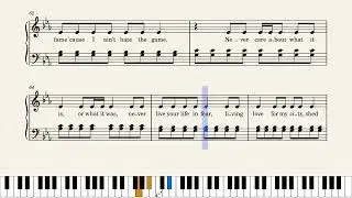 My City - Fast and Furious 10 - 24kGoldn : Partition piano facile avec paroles, Easy piano sheet