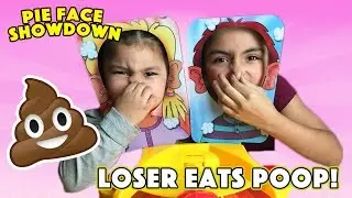 Pie Face Showdown!❗LOSER EATS POOP??! 💩