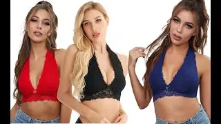 Viomisha Bras For Women Backless Halter Bra No Wire Bras