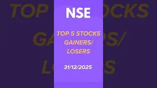 Nifty Top 5 Gainers & Losers | 31 Dec 2025 | Ep 01 | #Shorts