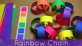 Rainbow Chain For Preschool and Kindergarten Fine Motor Development and Color Recognition