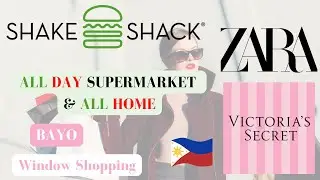 Grocery, Shopping Eat w/ me at All Day , All Home, Shake Shack , Zara  - Shopping  Mall Philippines