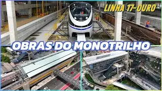 Extra! Obras da Linha 17 - Ouro: Pátio Água Espraiada, Est. Brooklin Paulista e W. Luís - São Paulo