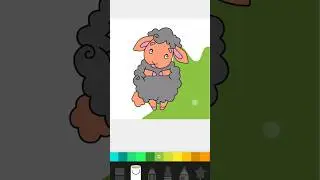 🔴HOW TO COLORING A SHY SHEEP | Fun & Easy coloring pages for kids