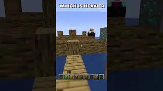 which is heavier in minecraft...