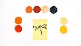 Dragonfly Sand Coloring &ndash; Mesmerizing & Easy Insect Art for Kids