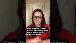 Gray, Wyoming Freedom Caucus back Trump plans to ban mail-in ballots, voting machines
