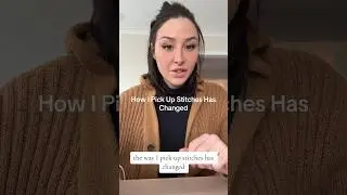 Tutorial on how I pick up stitches 🥢🧶