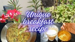 unique breakfast recipe// সকালের ব্রেকফাস্ট বানালাম একদম নতুন ধরনের