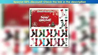 Hands-on 24Pcs Christmas Stocking Advent Calendar 24 Days Countdown Christmas Socks Different Chris